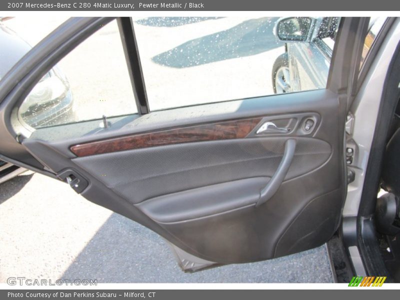 Pewter Metallic / Black 2007 Mercedes-Benz C 280 4Matic Luxury