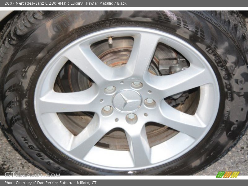 Pewter Metallic / Black 2007 Mercedes-Benz C 280 4Matic Luxury