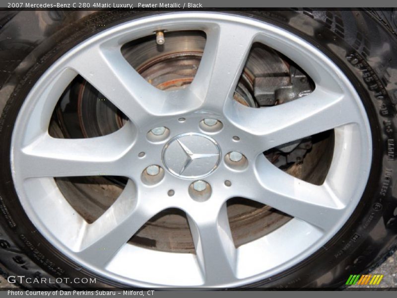 Pewter Metallic / Black 2007 Mercedes-Benz C 280 4Matic Luxury