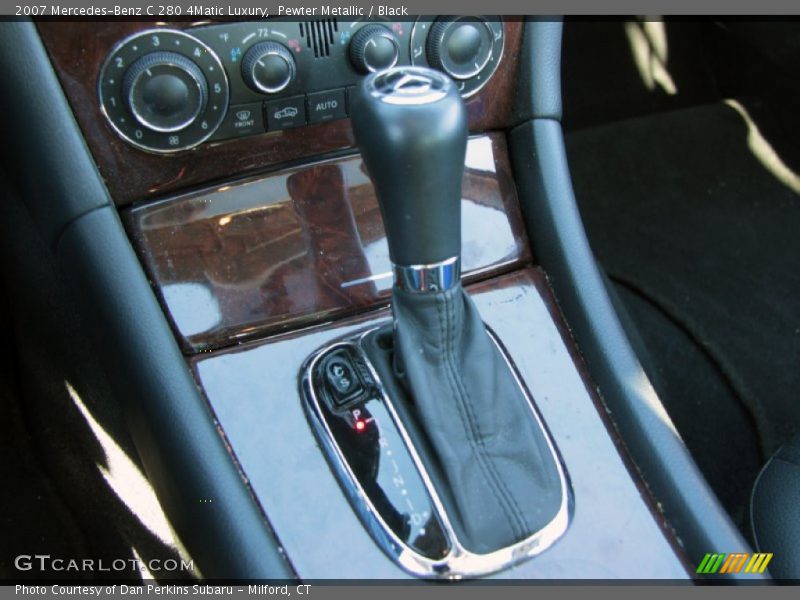 Pewter Metallic / Black 2007 Mercedes-Benz C 280 4Matic Luxury