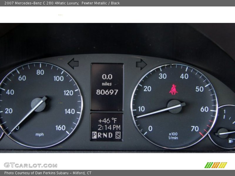 Pewter Metallic / Black 2007 Mercedes-Benz C 280 4Matic Luxury
