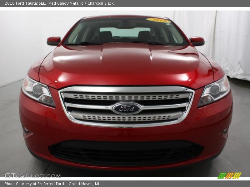 Red Candy Metallic / Charcoal Black 2010 Ford Taurus SEL