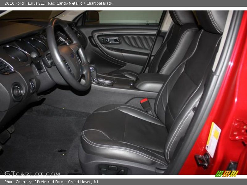 Red Candy Metallic / Charcoal Black 2010 Ford Taurus SEL