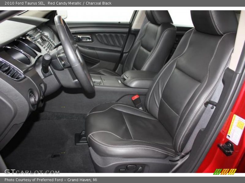 Red Candy Metallic / Charcoal Black 2010 Ford Taurus SEL