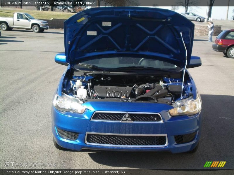 Octane Blue Pearl / Black 2009 Mitsubishi Lancer ES