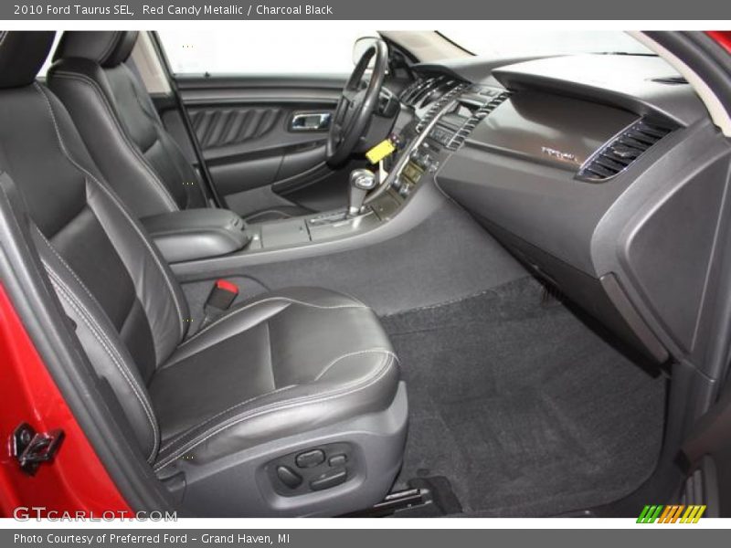 Red Candy Metallic / Charcoal Black 2010 Ford Taurus SEL