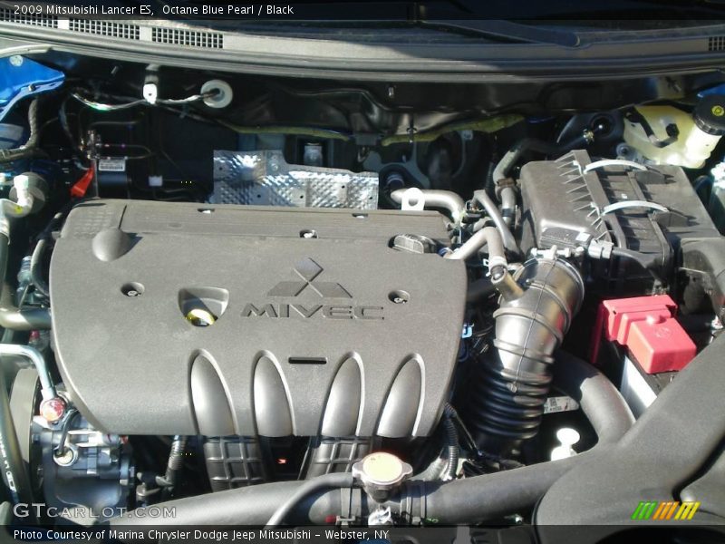 Octane Blue Pearl / Black 2009 Mitsubishi Lancer ES