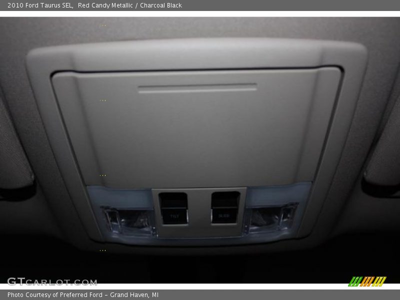 Red Candy Metallic / Charcoal Black 2010 Ford Taurus SEL