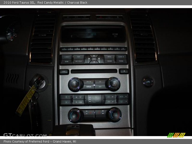 Red Candy Metallic / Charcoal Black 2010 Ford Taurus SEL