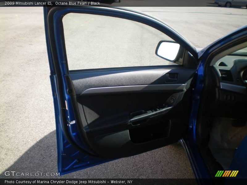 Octane Blue Pearl / Black 2009 Mitsubishi Lancer ES