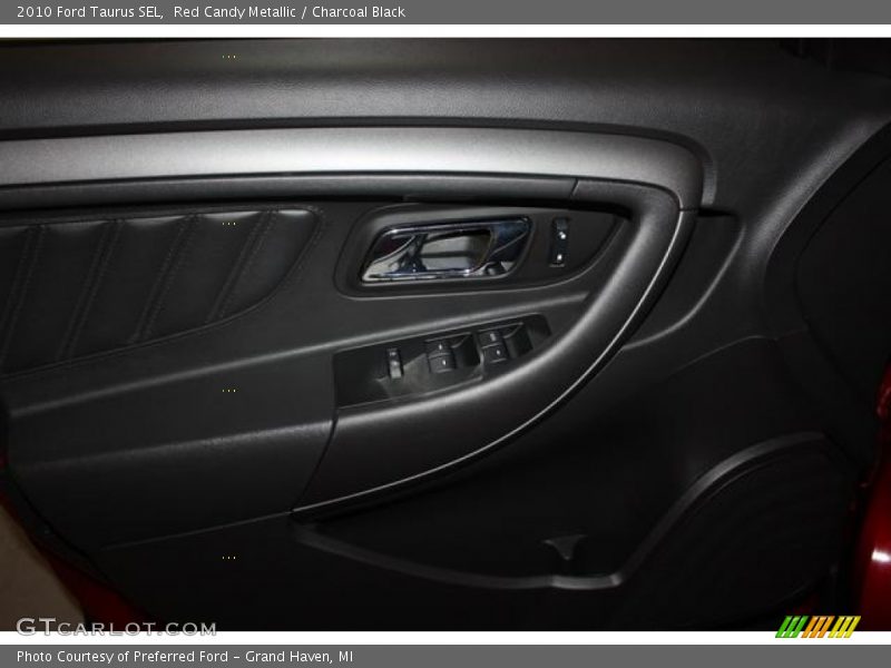 Red Candy Metallic / Charcoal Black 2010 Ford Taurus SEL