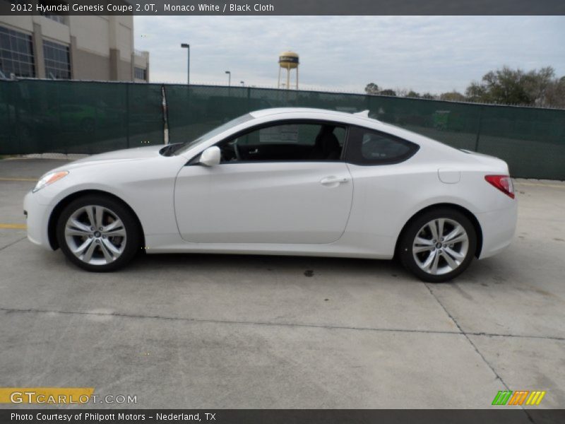  2012 Genesis Coupe 2.0T Monaco White