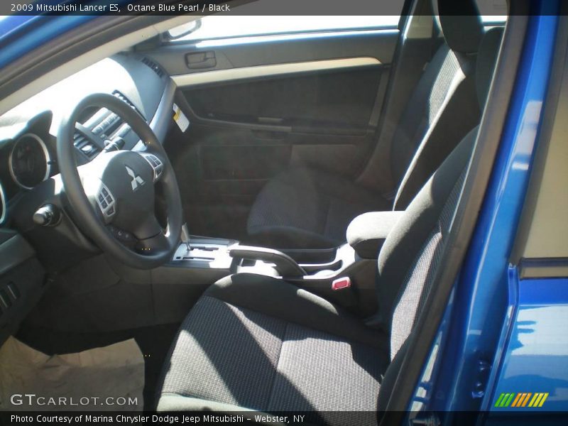 Octane Blue Pearl / Black 2009 Mitsubishi Lancer ES