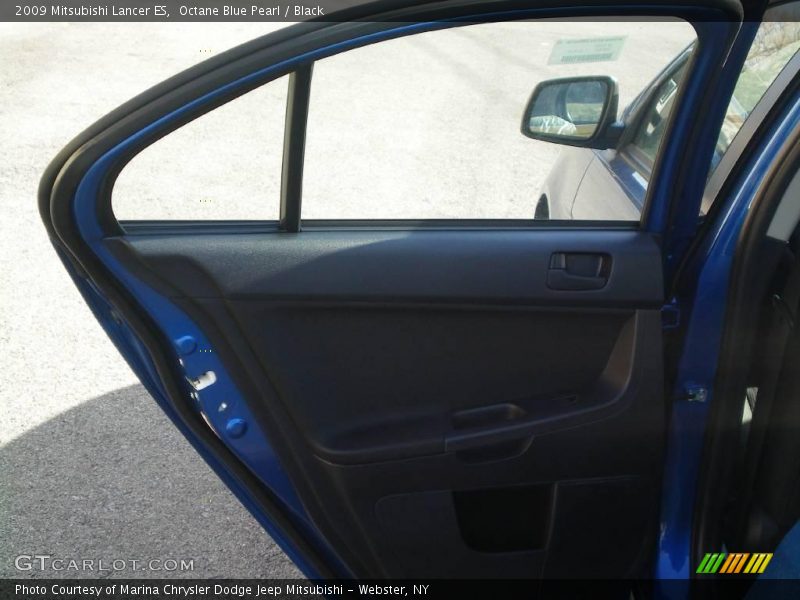Octane Blue Pearl / Black 2009 Mitsubishi Lancer ES