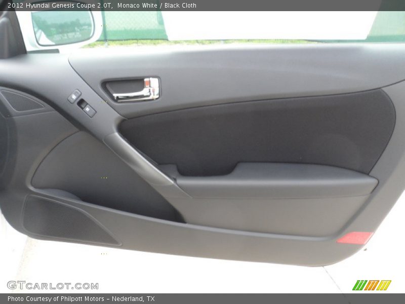 Monaco White / Black Cloth 2012 Hyundai Genesis Coupe 2.0T