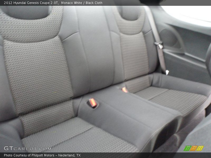 Monaco White / Black Cloth 2012 Hyundai Genesis Coupe 2.0T
