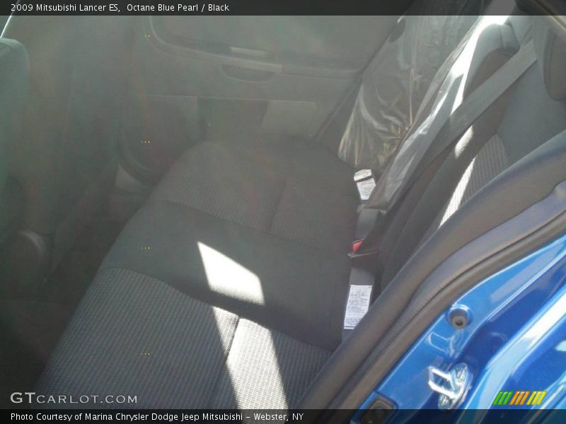 Octane Blue Pearl / Black 2009 Mitsubishi Lancer ES