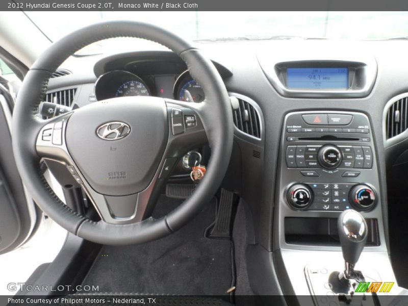 Dashboard of 2012 Genesis Coupe 2.0T