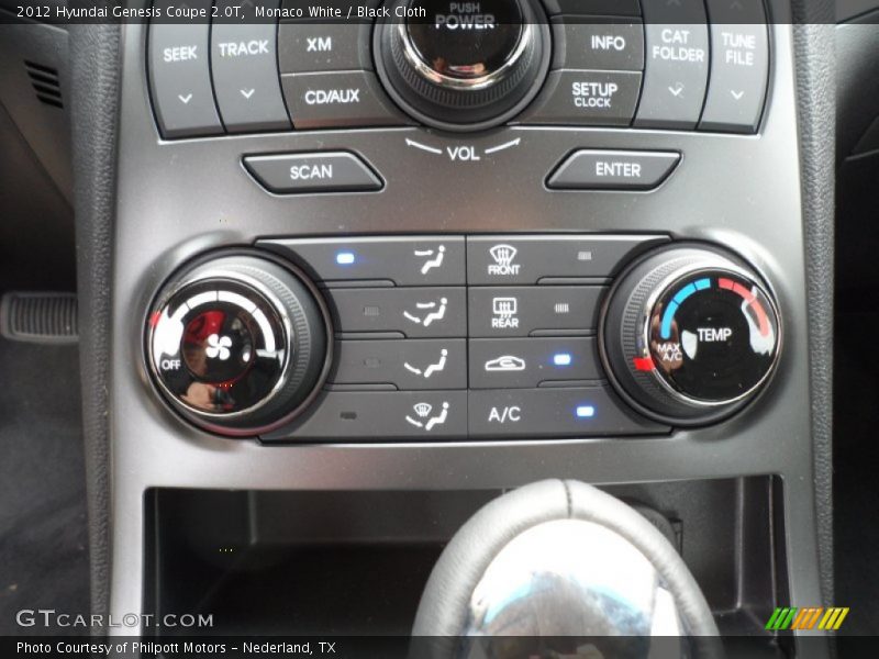 Monaco White / Black Cloth 2012 Hyundai Genesis Coupe 2.0T