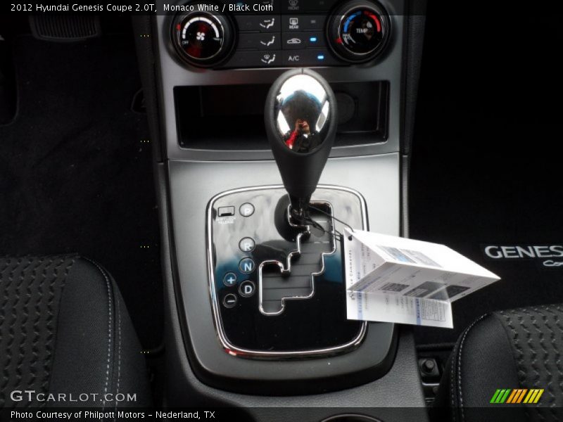  2012 Genesis Coupe 2.0T 5 Speed Shiftronic Automatic Shifter