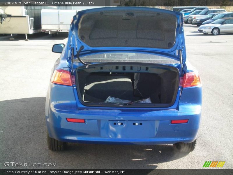 Octane Blue Pearl / Black 2009 Mitsubishi Lancer ES