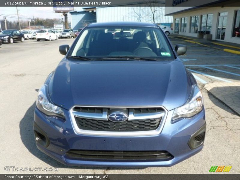 Marine Blue Pearl / Black 2012 Subaru Impreza 2.0i 5 Door
