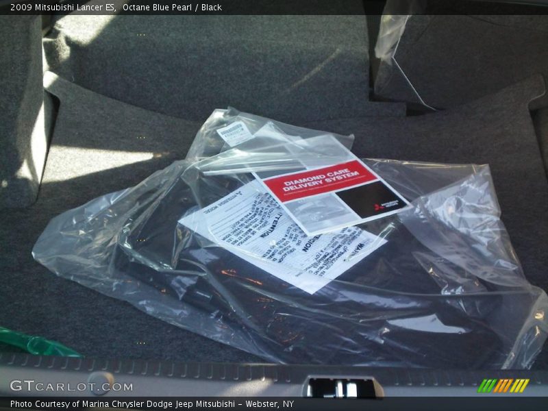 Octane Blue Pearl / Black 2009 Mitsubishi Lancer ES