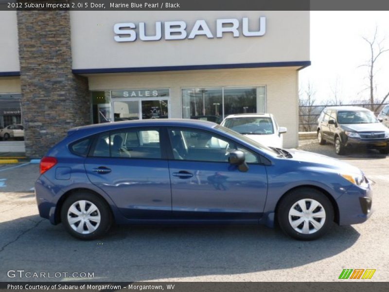 Marine Blue Pearl / Black 2012 Subaru Impreza 2.0i 5 Door