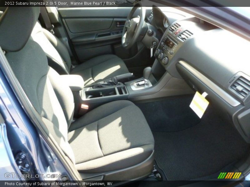 Marine Blue Pearl / Black 2012 Subaru Impreza 2.0i 5 Door