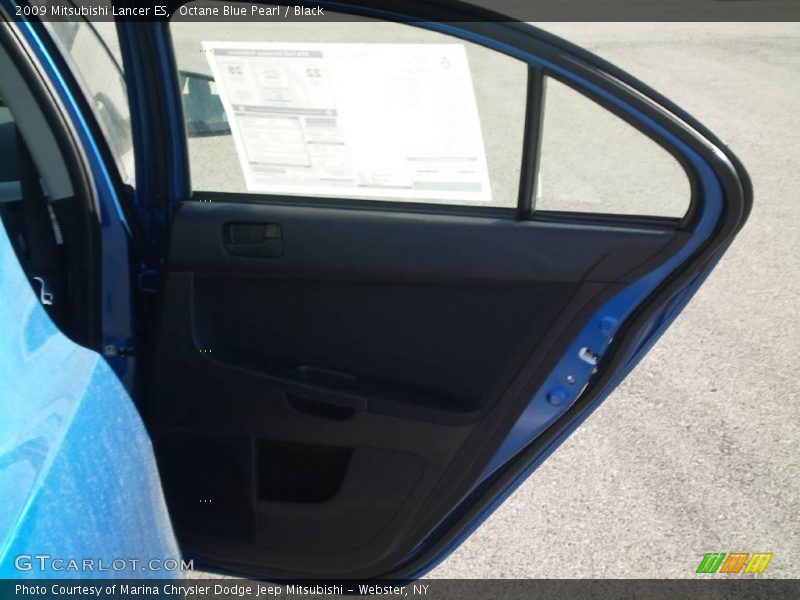 Octane Blue Pearl / Black 2009 Mitsubishi Lancer ES