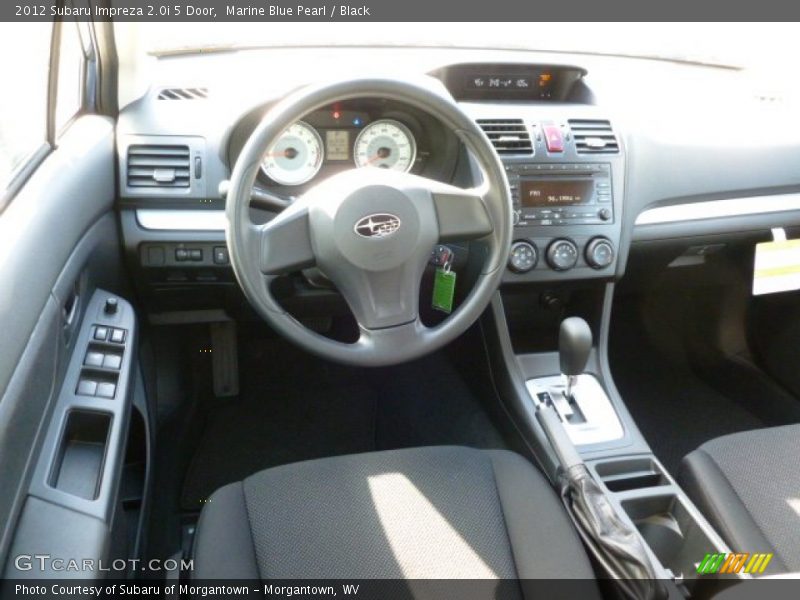 Marine Blue Pearl / Black 2012 Subaru Impreza 2.0i 5 Door