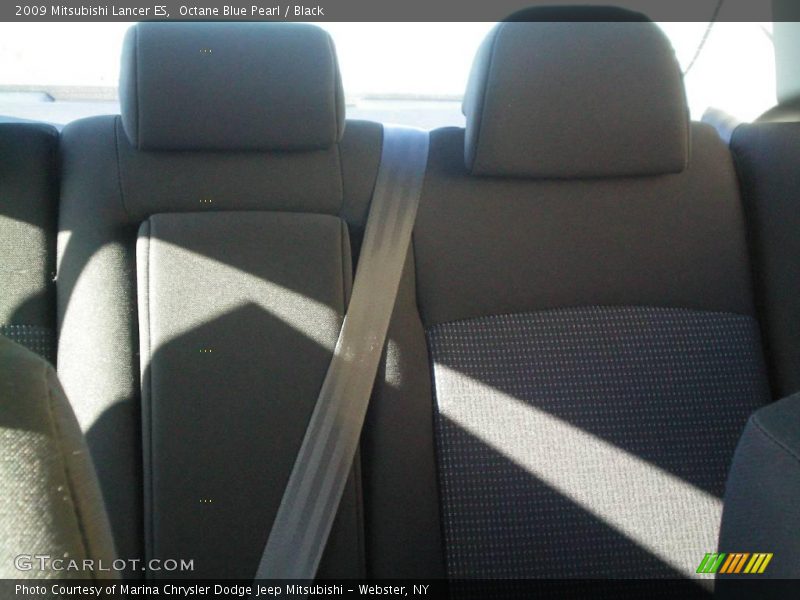 Octane Blue Pearl / Black 2009 Mitsubishi Lancer ES