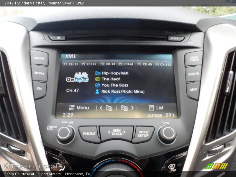 Controls of 2012 Veloster 