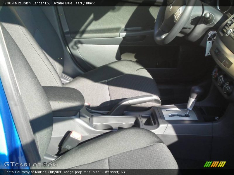 Octane Blue Pearl / Black 2009 Mitsubishi Lancer ES