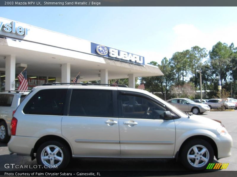 Shimmering Sand Metallic / Beige 2003 Mazda MPV LX