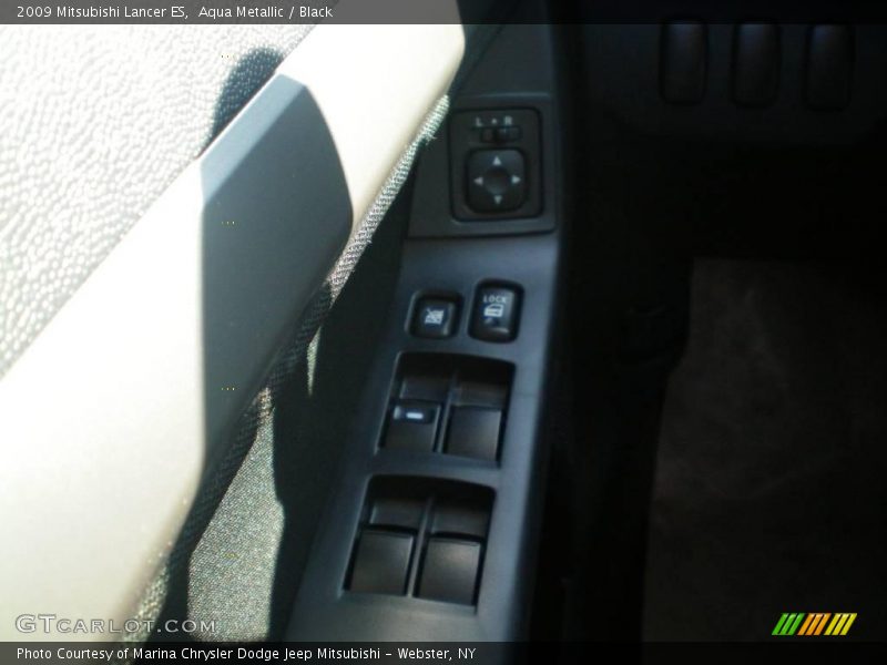 Aqua Metallic / Black 2009 Mitsubishi Lancer ES