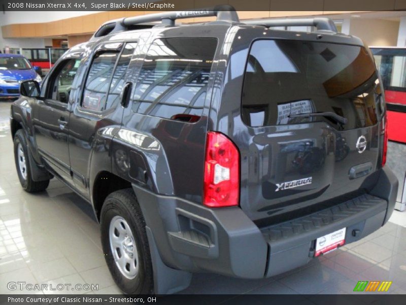 Super Black / Steel/Graphite 2008 Nissan Xterra X 4x4
