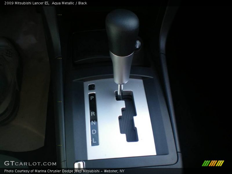 Aqua Metallic / Black 2009 Mitsubishi Lancer ES