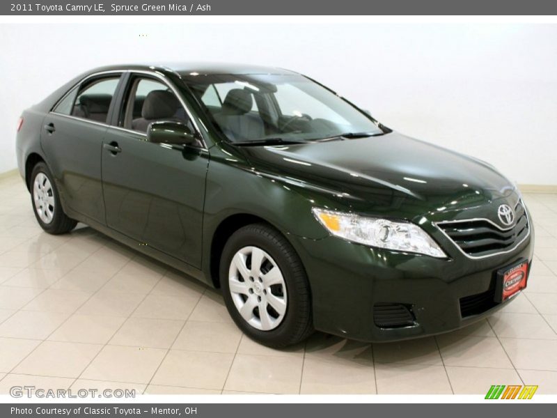 Spruce Green Mica / Ash 2011 Toyota Camry LE