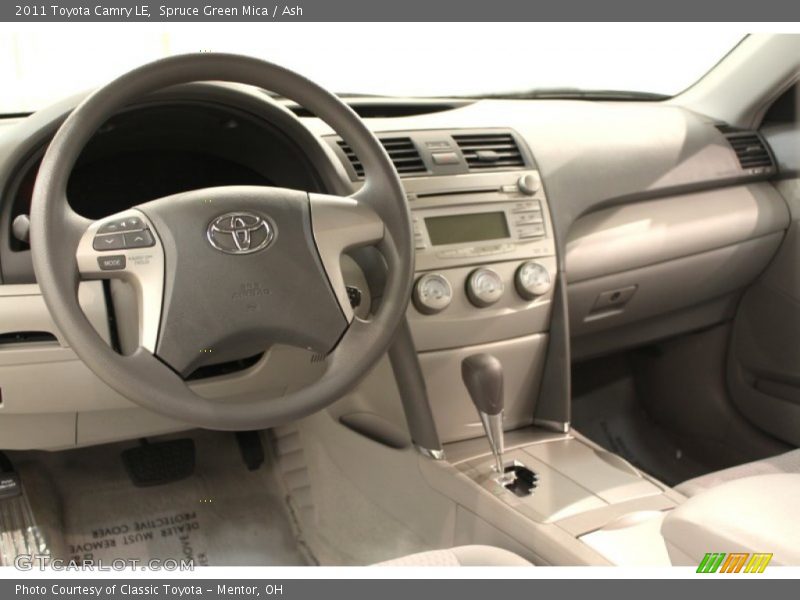 Spruce Green Mica / Ash 2011 Toyota Camry LE