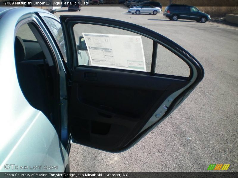 Aqua Metallic / Black 2009 Mitsubishi Lancer ES