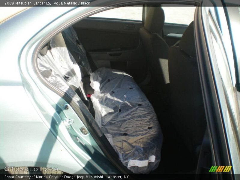 Aqua Metallic / Black 2009 Mitsubishi Lancer ES