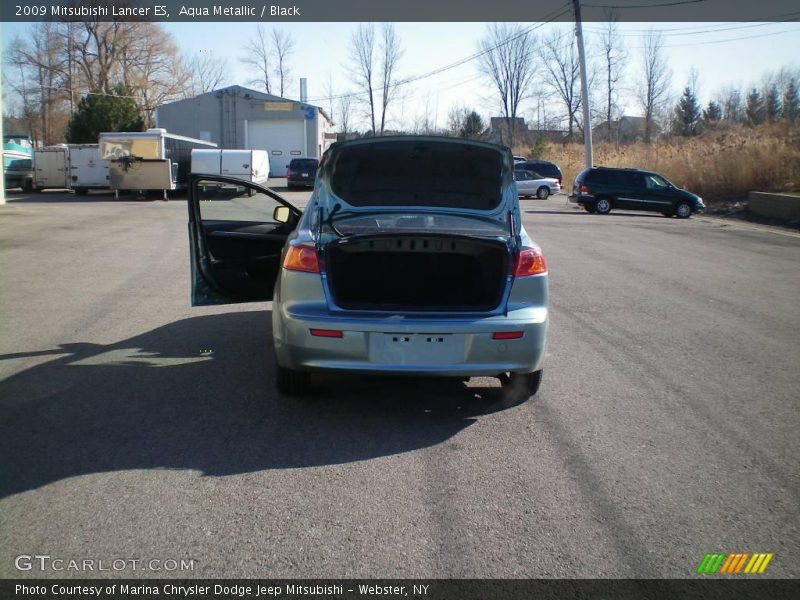 Aqua Metallic / Black 2009 Mitsubishi Lancer ES