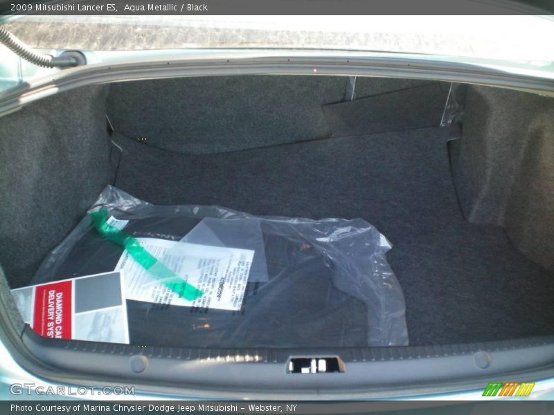Aqua Metallic / Black 2009 Mitsubishi Lancer ES