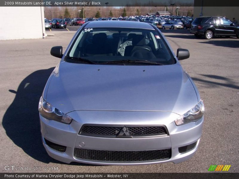 Apex Silver Metallic / Black 2009 Mitsubishi Lancer DE