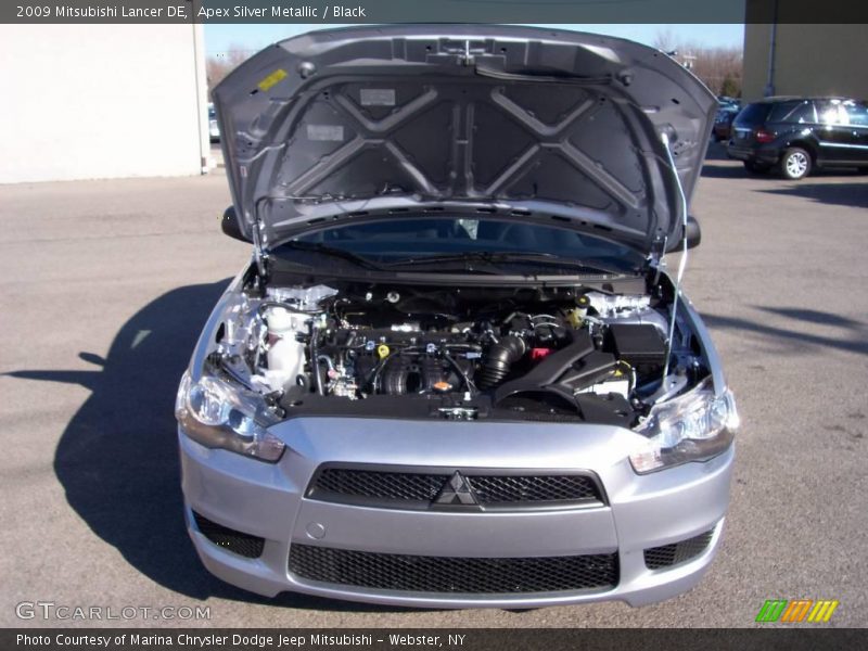 Apex Silver Metallic / Black 2009 Mitsubishi Lancer DE