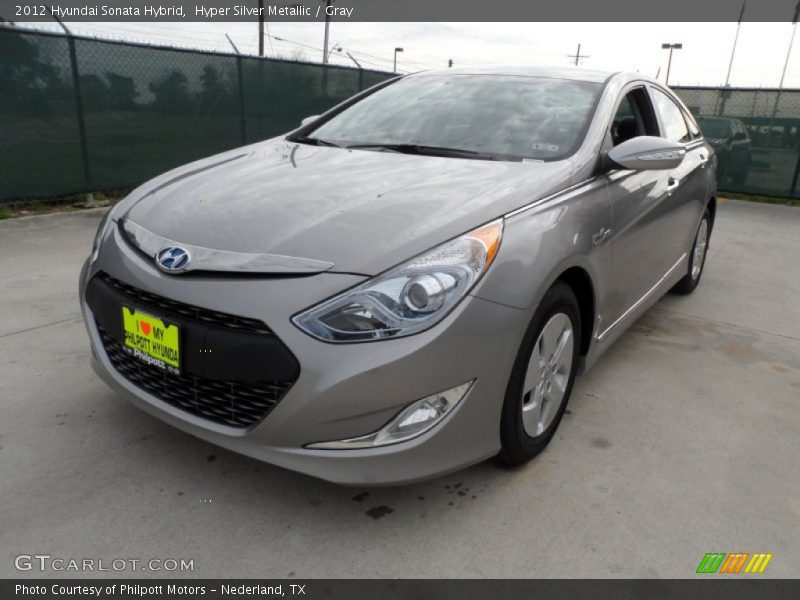 Hyper Silver Metallic / Gray 2012 Hyundai Sonata Hybrid