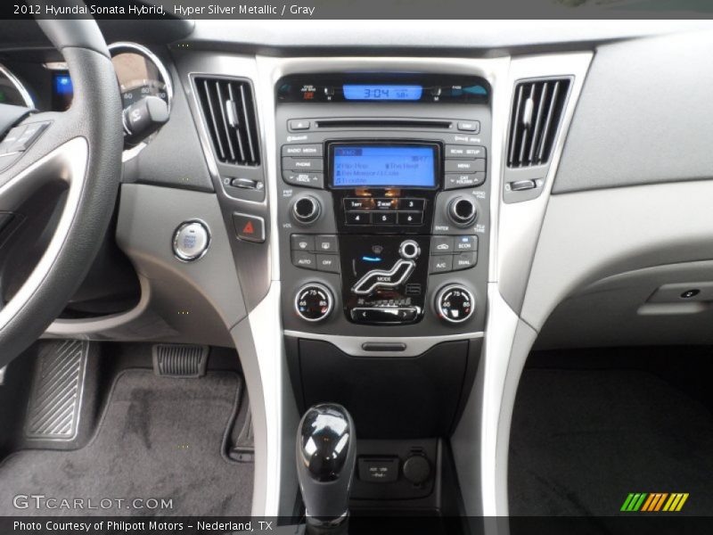 Hyper Silver Metallic / Gray 2012 Hyundai Sonata Hybrid