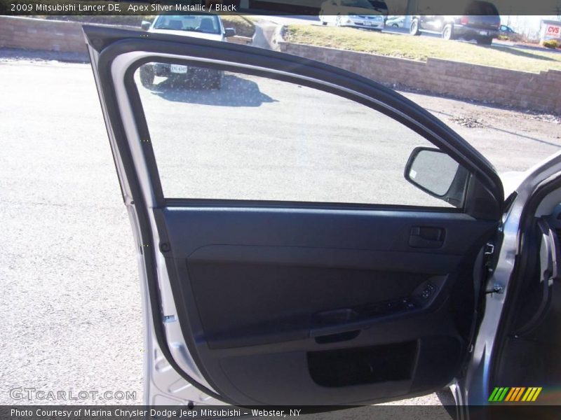 Apex Silver Metallic / Black 2009 Mitsubishi Lancer DE
