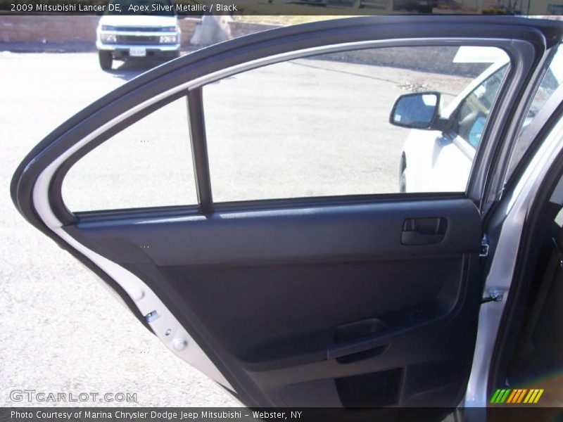 Apex Silver Metallic / Black 2009 Mitsubishi Lancer DE